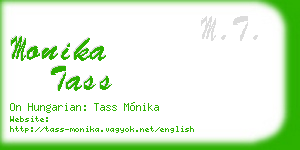 monika tass business card